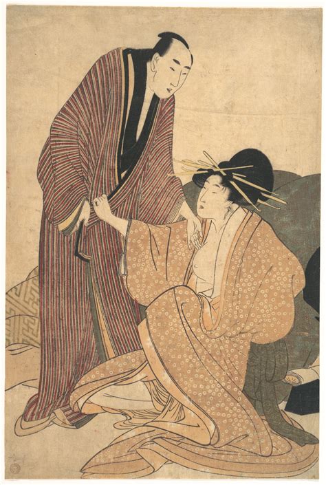 Kitagawa Utamaro | Parting of Lovers: Courtesan and Her Lover | Japan | Edo period (1615–1868 ...