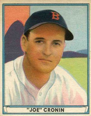 Joe Cronin - Boston Red Sox - 1956 | Play baseball, Old baseball cards ...