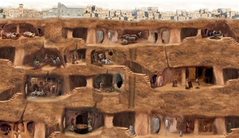 Derinkuyu: History of Turkey's Underground City - Historic Mysteries | Ancient underground city ...