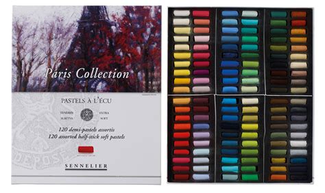 Sennelier Extra-Soft Pastel Half Stick Set, 120-Colors, Paris ...