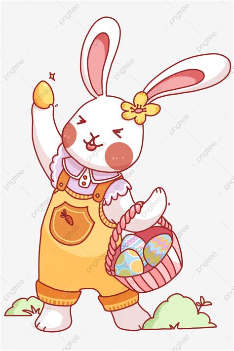 Easter Bunny PNG Image, Easter Bunny Cartoon Decoration, Bunny Clipart, Rabbit, Cute PNG Image ...