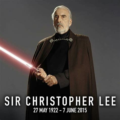 Sir Christopher lee | Star wars awesome, Star wars episodes, Star wars