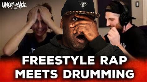 Harry Mack | Freestyle Rap Meets Jazz Drumming Reaction - YouTube