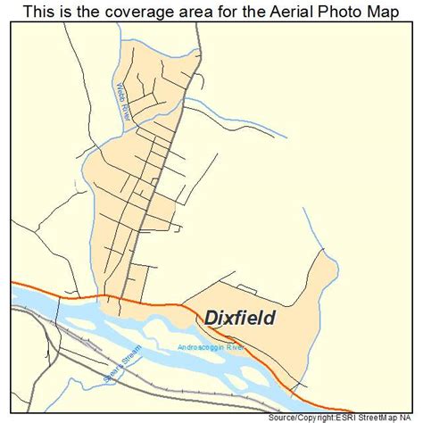 Aerial Photography Map of Dixfield, ME Maine