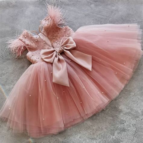 Baby Girl Dress, 1st Birthday, Birthday Outfit Girl, Girls Blush Dress, First Birthday Dress ...