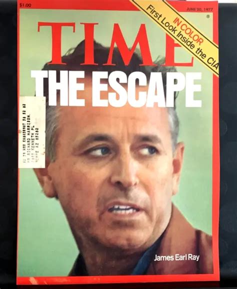 TIME MAGAZINE COVER Page For Wall Art The Escape James Earl Ray June 20 1977 £19.70 - PicClick UK