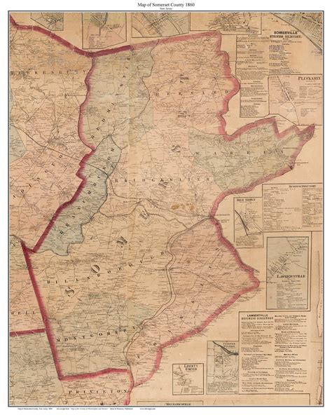 Map Of Somerset County Nj