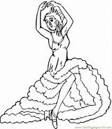 Flamenco Dancer Coloring Page At GetColoringscom  Free Printable sketch template