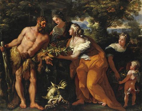 Hercules In The Garden Of The Hesperides is a painting by Michele Rocca ...