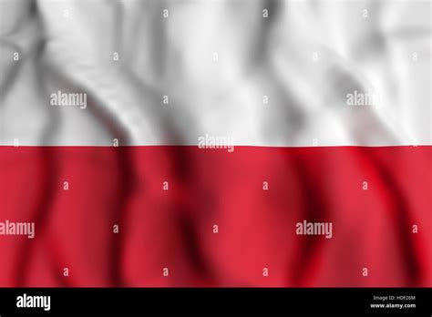 3d rendering of Poland flag waving Stock Photo - Alamy