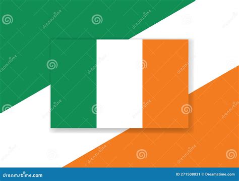 Vector Ireland Flag. Country Flag Design. Flat Vector Flag Stock Vector - Illustration of ...