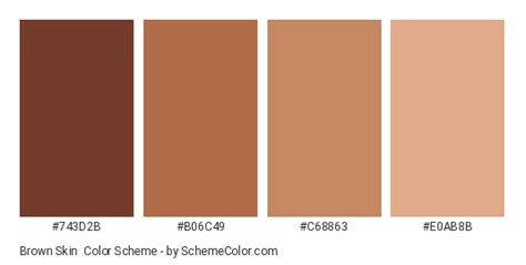 Brown Skin Color Scheme » Brown » SchemeColor.com