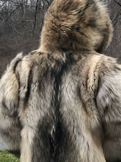 RARE! Canadian Arctic Timber Wolf Fur Parka - Fur Mall - The Fur Den