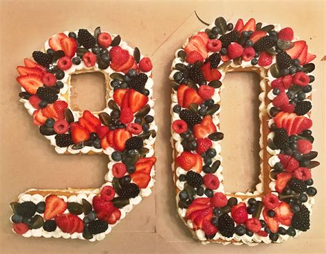 Vanilla 90 Number cake | Number cakes, Cake, Birthdays