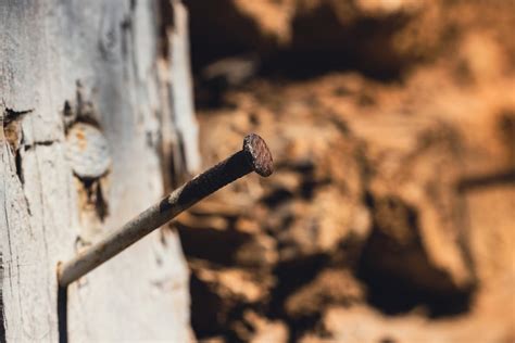 Close-Up Shot of a Rusty Nail · Free Stock Photo