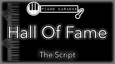 Hall Of Fame - The Script - Piano Karaoke Instrumental - YouTube