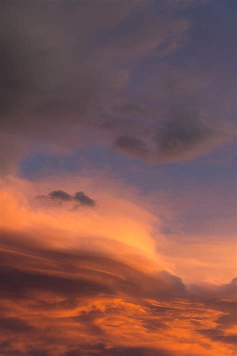 Portrait of Stunning Wave Clouds at Sunset Photograph by Tony Hake - Fine Art America