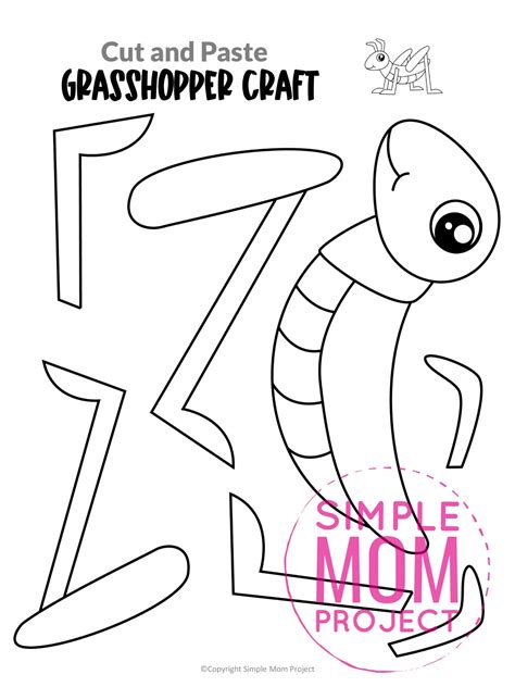 Free Printable Grasshopper Craft Template - Simple Mom Project