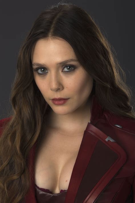 AVENGERS: AGE OF ULTRON Portraits Reveal The Stunning Final Costume For Elizabeth Olsen's Scarl ...