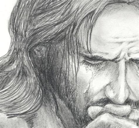 5X7 Print Jesus Praying | Etsy | Jesus art drawing, Jesus praying, Jesus drawings