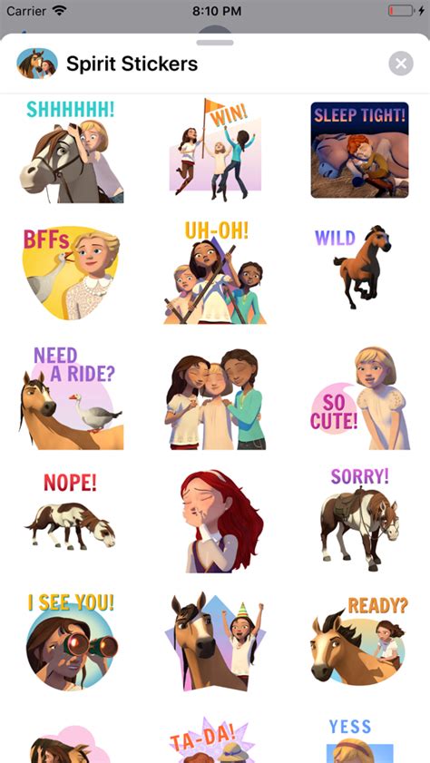 Spirit Riding Free Stickers App for iPhone - Free Download Spirit Riding Free Stickers for iPad ...