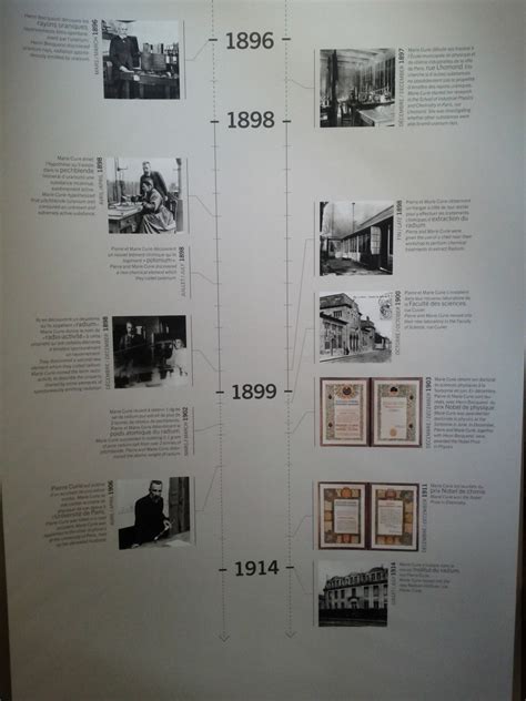 Through a lens, Marie Curie’s academic timeline (from the Curie...