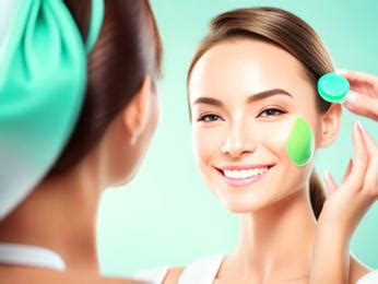 Radiant Skin: Girl Applies Face Pack For A Soft And Smooth Complexion Image & Design ID ...