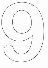 Number 9 Coloring Printable Pages sketch template