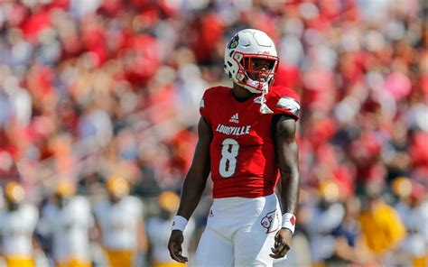 Download wallpapers 4k, Lamar Jackson, match, american football, Louisville Cardinals ...