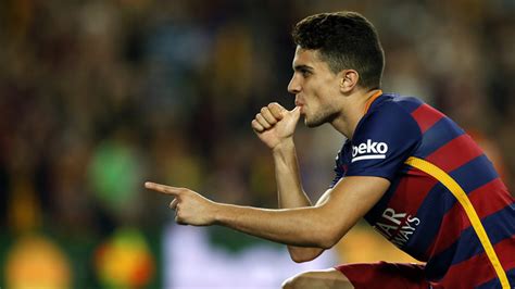 Marc Bartra celebrates after opening the scoring in the 50th minute on ...