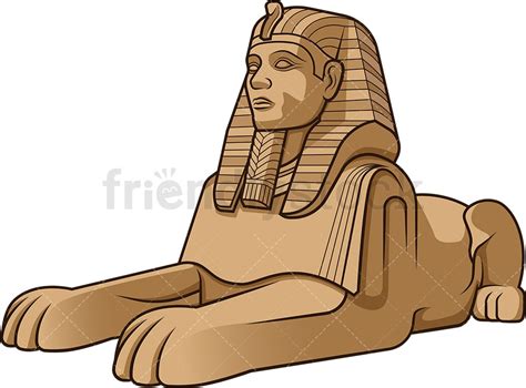 The Great Sphinx Of Giza Cartoon Clipart Vector - FriendlyStock