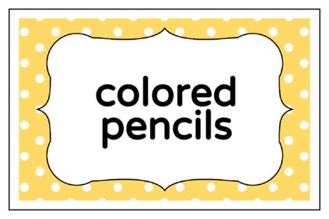 Classroom Label Templates - Download Designs for Teachers and Students ...