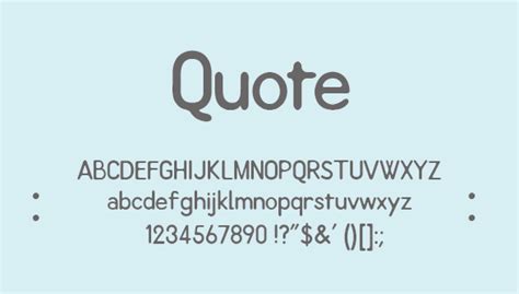 Quote Font | dafont.com