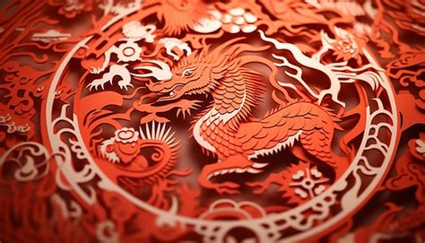 Premium Photo | Papercut art depicting zodiac animals or auspicious symbols Chinese New Year ...