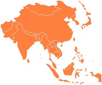 Map Of Asia Png