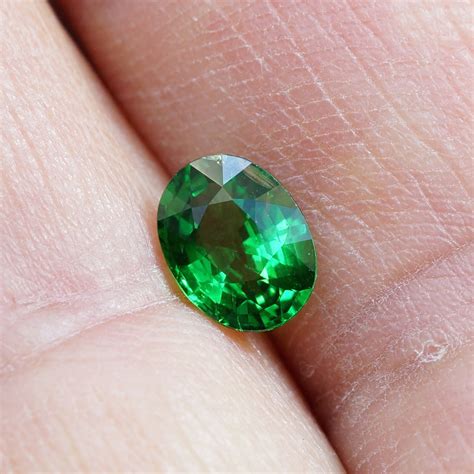 Tsavorite Genuine Oval Shape Green Garnet Loose Gemstones | Etsy