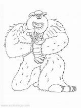 Smallfoot Coloring Pages Percy Caught By Migo  XColoringscom sketch template