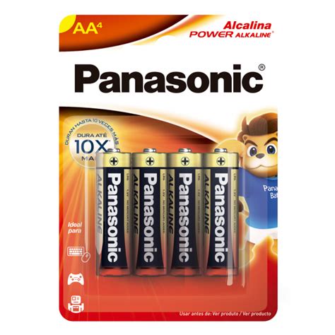 Pilha Alcalina Panasonic Pequena AA - c/4 Pilhas