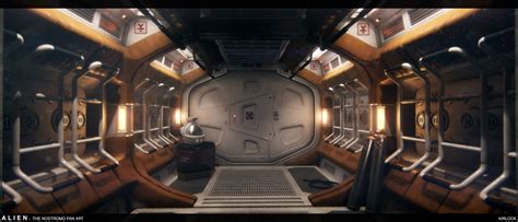 The Dork Review: Rob's Room: Alien's Nostromo Spaceship Interior by Ian Stewart