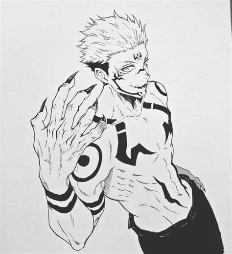 Sukuna sketch... Hope ya'll like it! :) : r/JuJutsuKaisen