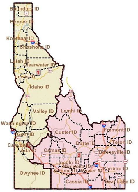 Map Of Us Idaho – Topographic Map of Usa with States