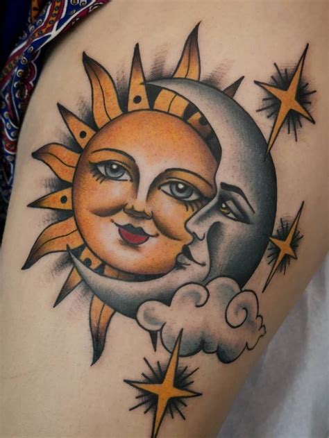 50 Meaningful and Beautiful Sun and Moon Tattoos - KickAss Things ...
