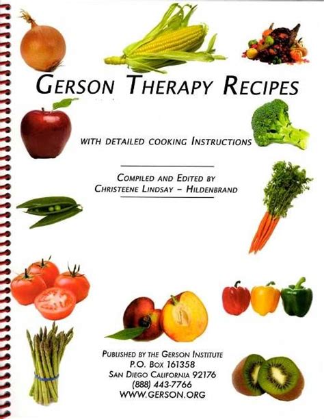 Gerson Therapy Recipe book | Gerson therapy, Healing food, Gerson