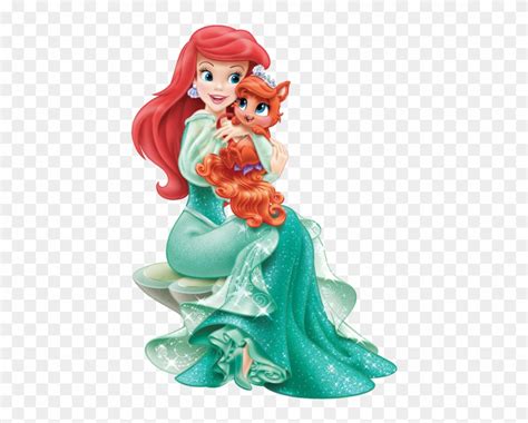 Disney Princess Ariel With Cute Kit - Disney Princess Png Clipart Transparent Png (#4952804 ...