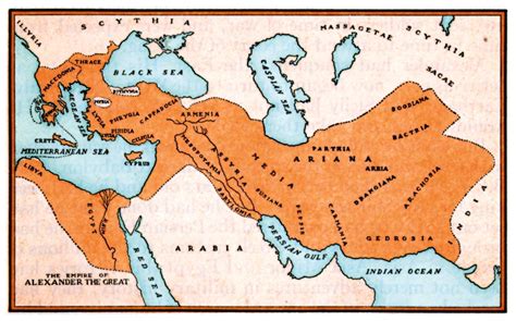 Map of the Greek Empire - Bible History