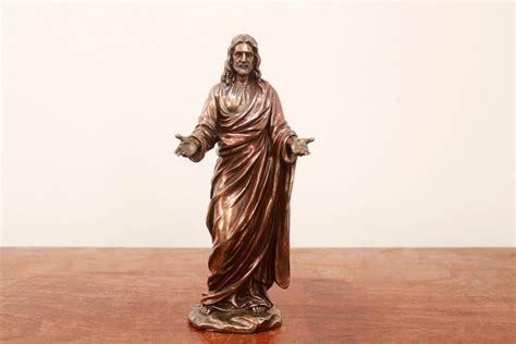 Jesus Statue Christ Bronze Sculpture Catholic Church Christian Home ...