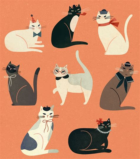 Fancy Cat Illustrations and More Exquisite Work by Clare Owen