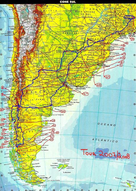 SOUTH AMERICA - AMERICA DEL SUR - AMÉRICA DO SUL: mapa (ma… | Flickr
