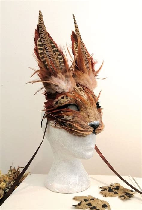 Luxury Brown Hare Mask, Large Brown Rabbit Mask, Halloween Mask ...