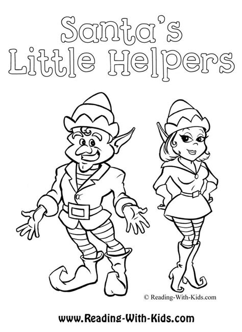 Printable Girl Elf On The Shelf Coloring Pages - Coloring Home